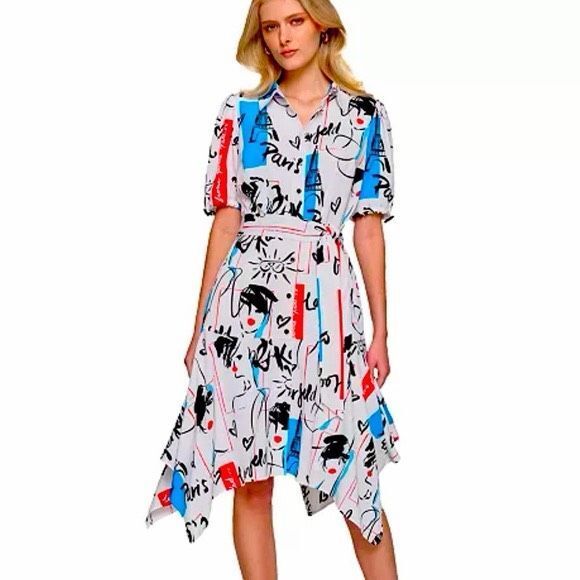 KARL LAGERFELD  Mini Shirt Dress - Picture 2 of 10